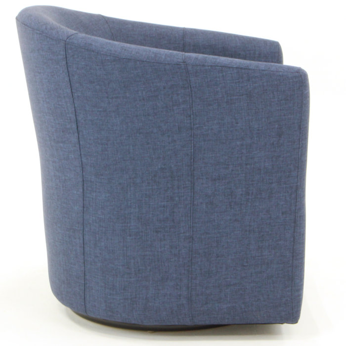 Andover Mills™ Hansell Upholstered Swivel Barrel Chair & Reviews Wayfair